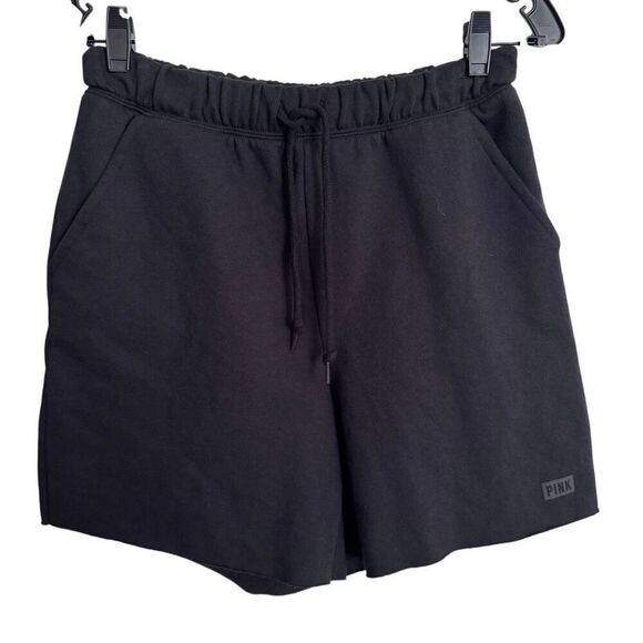 PINK Victoria’s Secret Sweat Shorts S Black - Picture 1 of 4